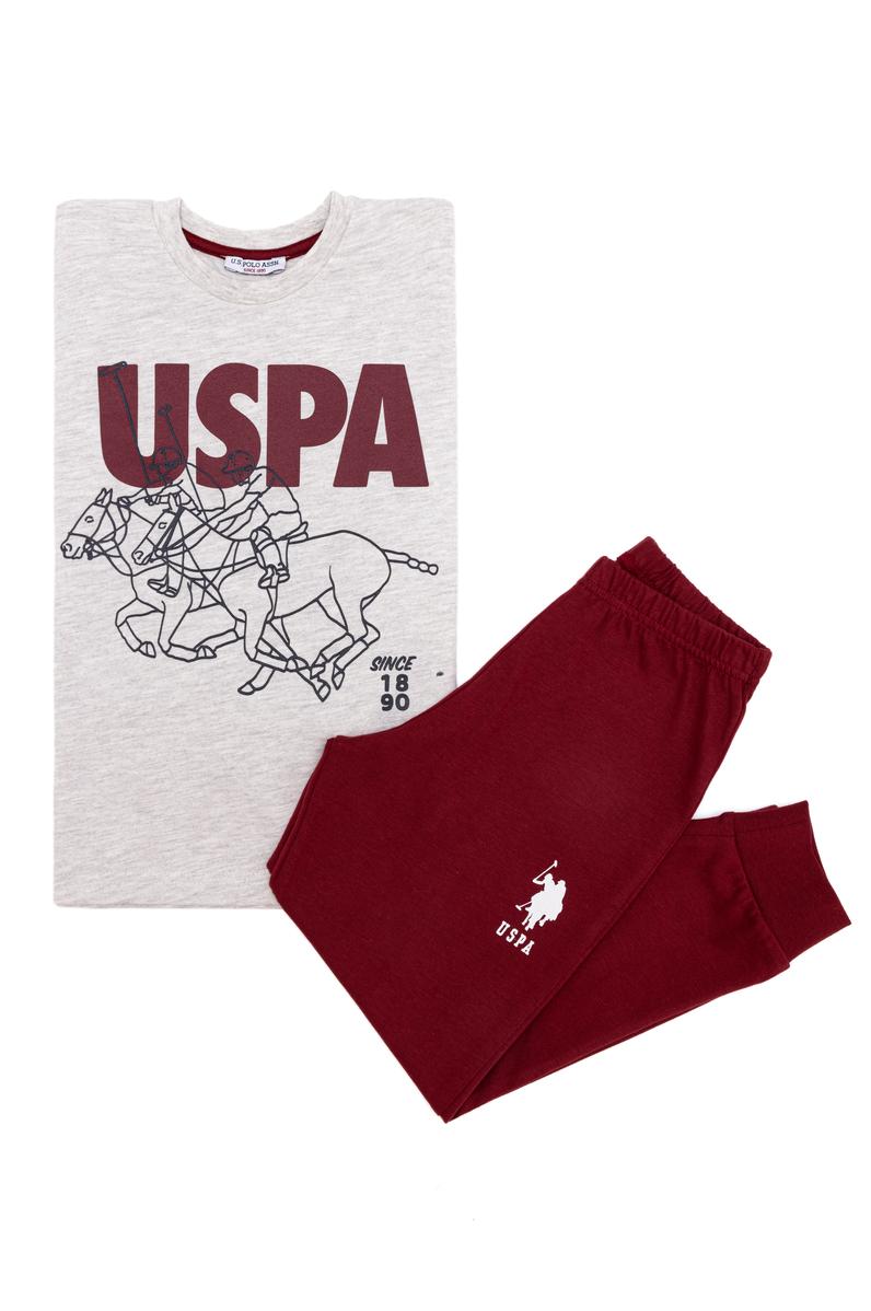 Erkek Çocuk Bej Melanj Pijama Takımı