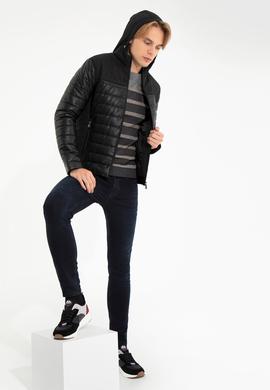 Erkek Siyah Deri Ceket - 50259132006