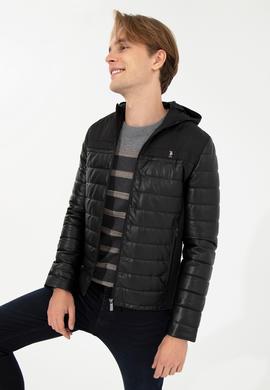 Erkek Siyah Deri Ceket - 50259132006