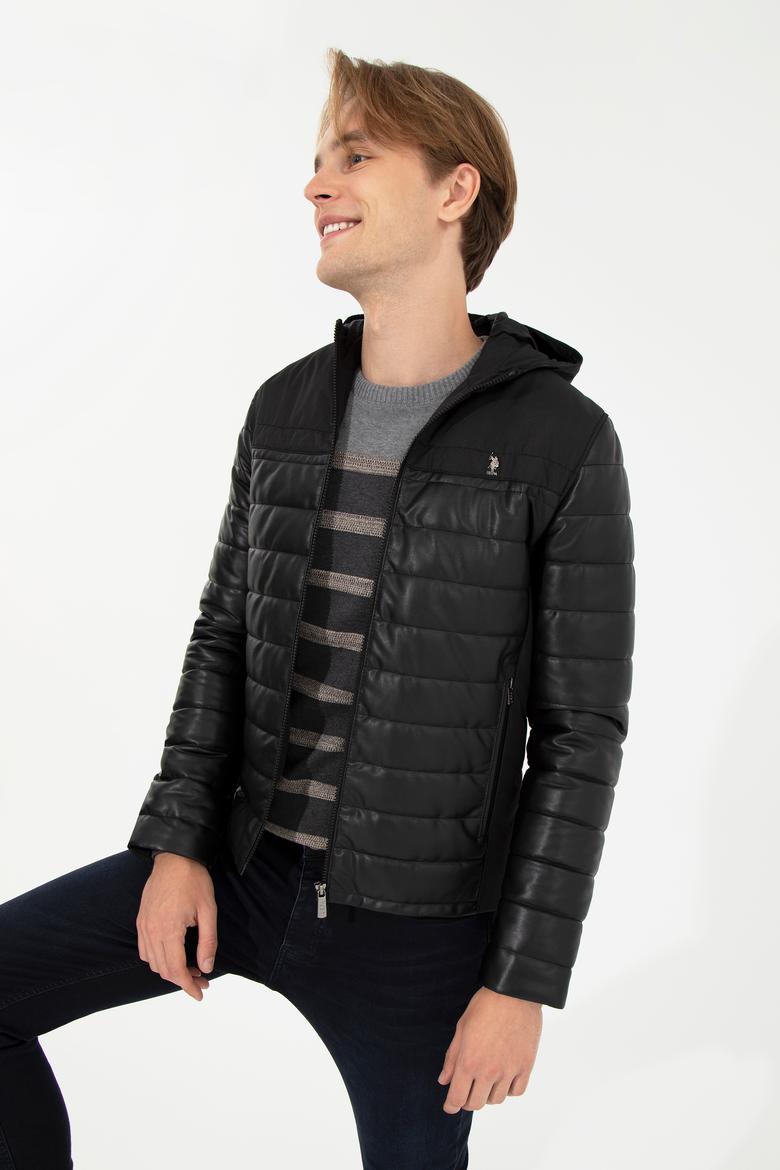 Erkek Siyah Deri Ceket - 50259132006