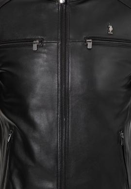 Erkek Siyah Deri Ceket - 50255932004