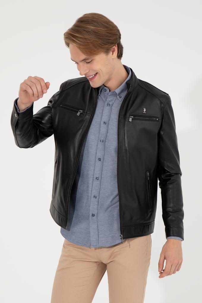 Erkek Siyah Deri Ceket