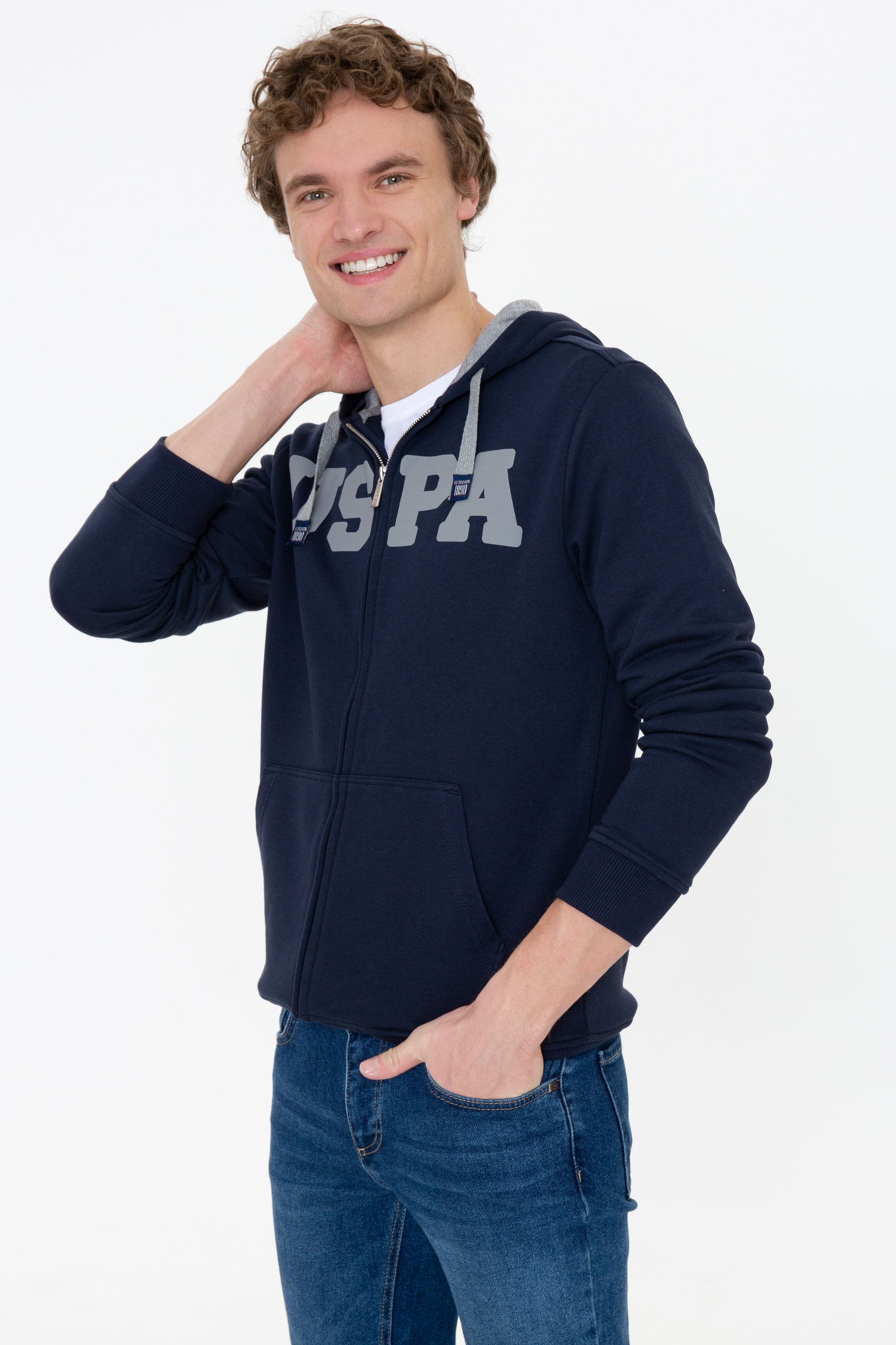 Erkek Lacivert Sweatshirt - Image 3