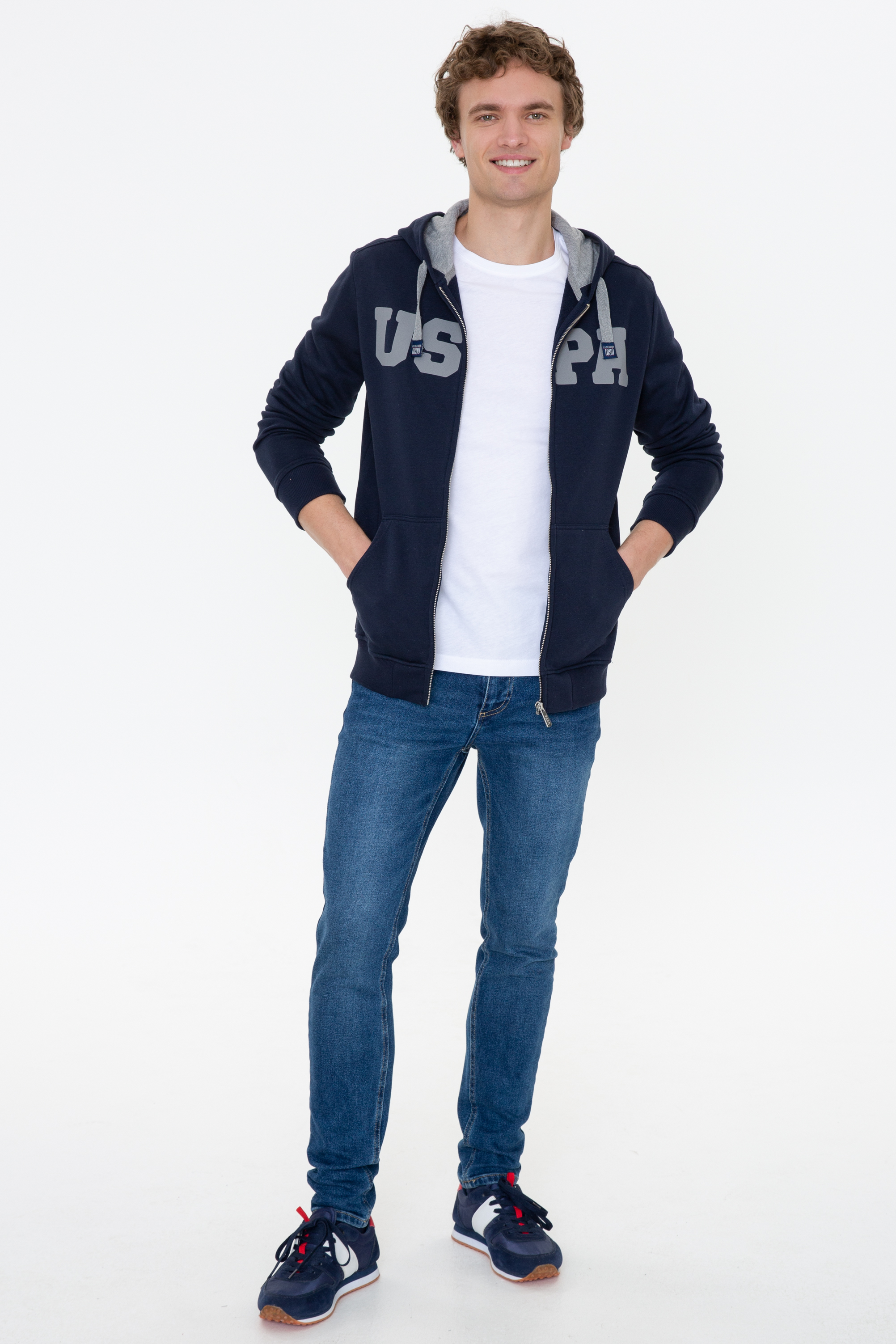 Erkek Lacivert Sweatshirt - Image 5