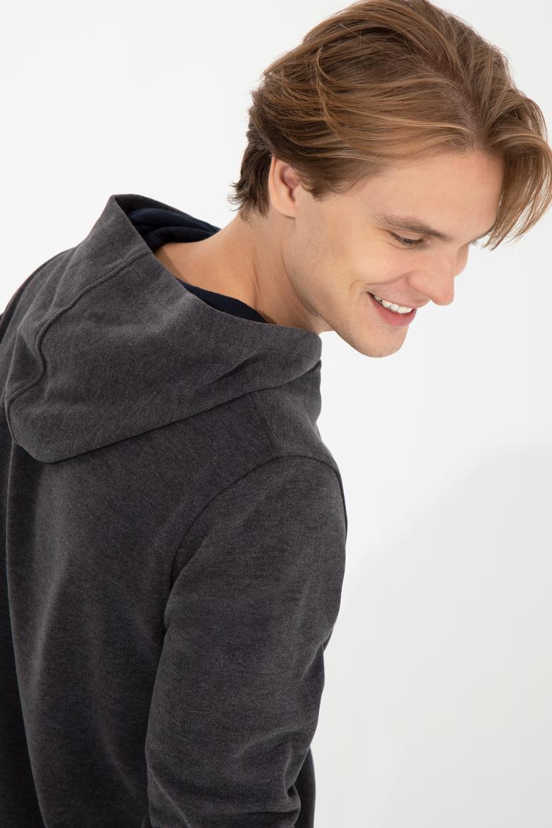 Erkek Antrasit Melanj Sweatshirt - 50256831039