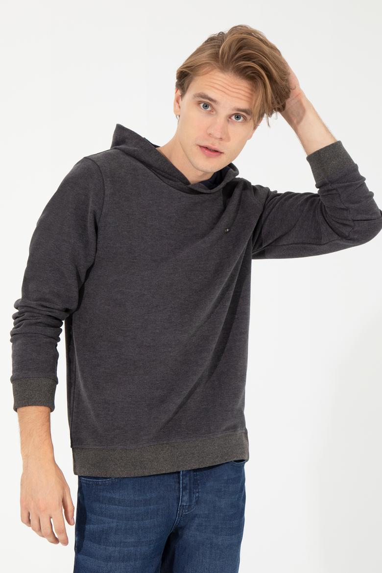 Erkek Antrasit Melanj Sweatshirt