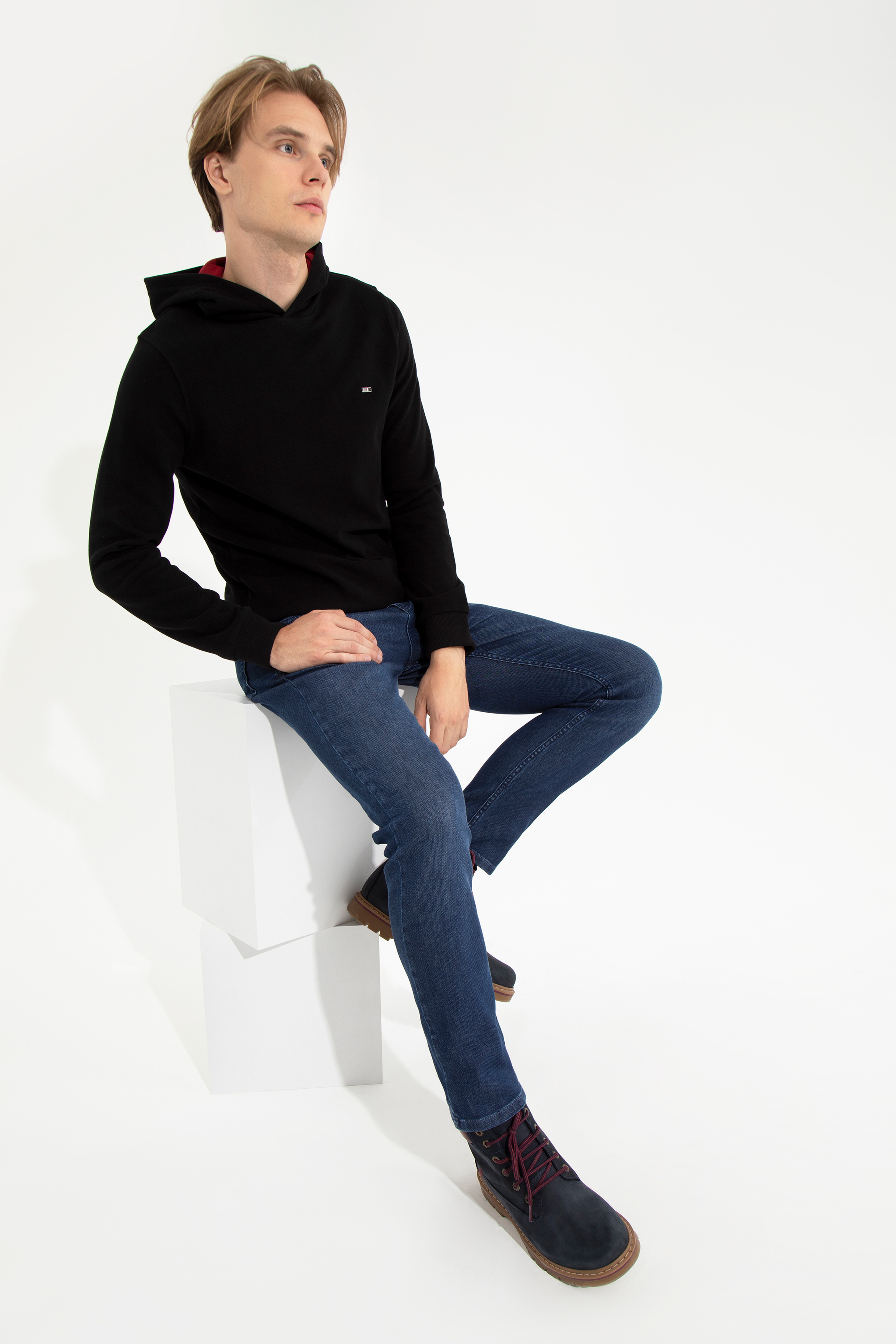 Erkek Siyah Sweatshirt - Image 3