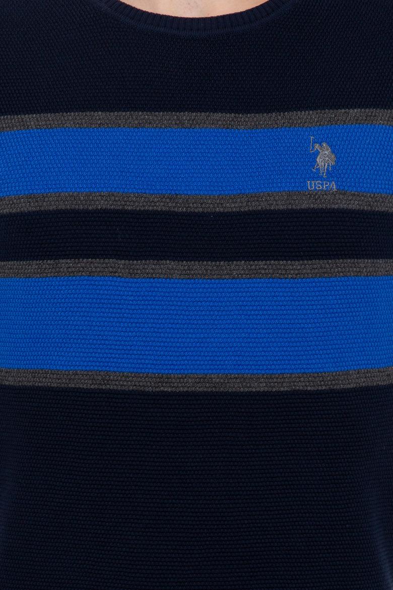 Erkek Lacivert Bisiklet Yaka Triko Kazak - 50237020013