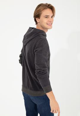 Erkek Antrasit Melanj Sweatshirt - 50256831039