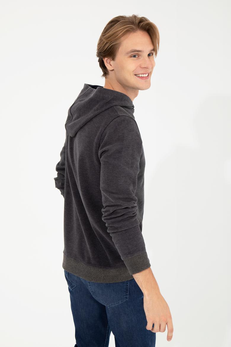 Erkek Antrasit Melanj Sweatshirt - 50256831039