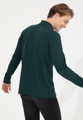 Erkek Koyu Yeşil Basic Sweatshirt - 50253121165