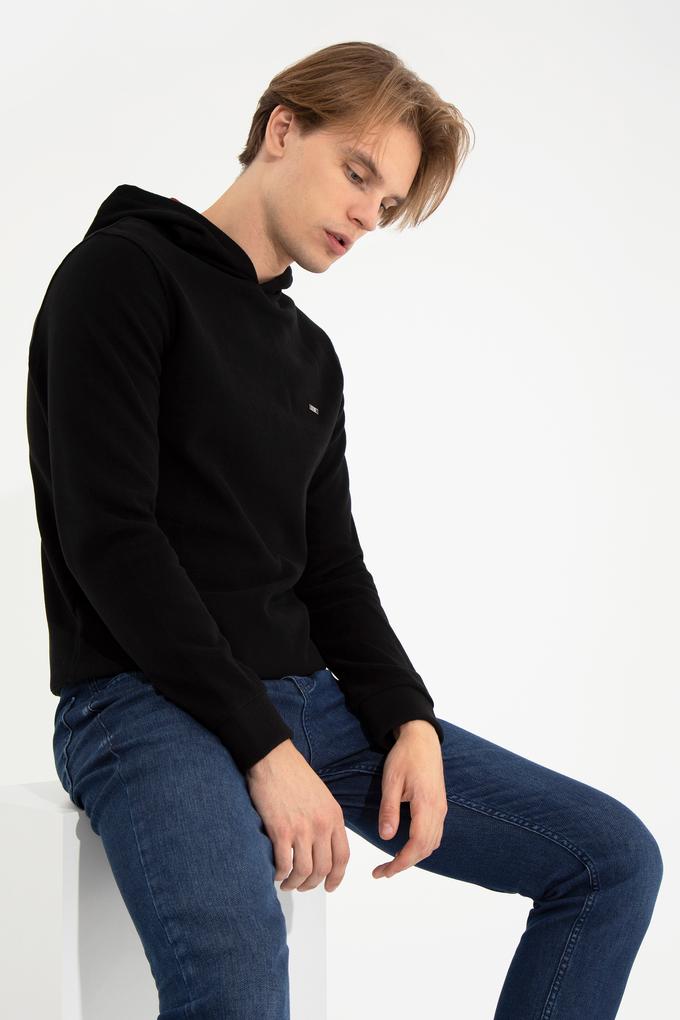 Erkek Siyah Sweatshirt