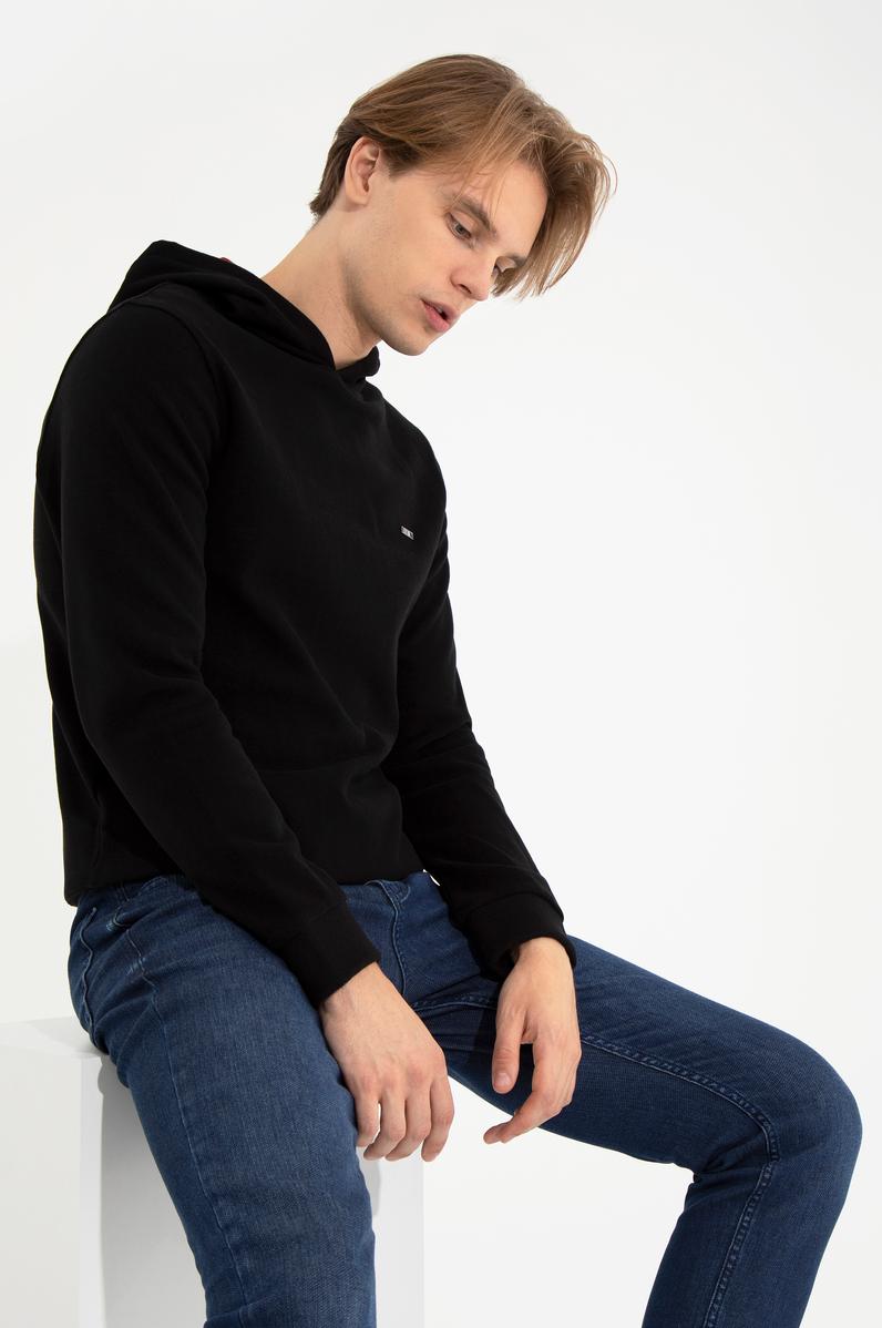 Erkek Siyah Sweatshirt