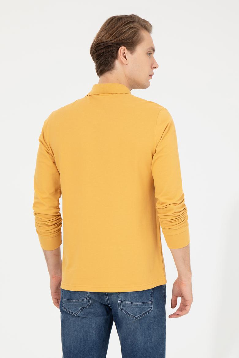 Erkek Safran Basic Sweatshirt - 50253121034
