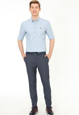 Erkek Açık Mavi Uzun Kollu Basic Gömlek - 50256166014