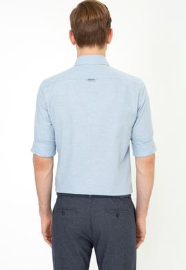 Erkek Açık Mavi Uzun Kollu Basic Gömlek - 50256166014