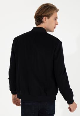 Erkek Lacivert Kaşe Kaban - 50260895005