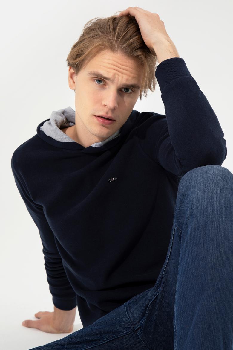 Erkek Lacivert Sweatshirt - 50256831006