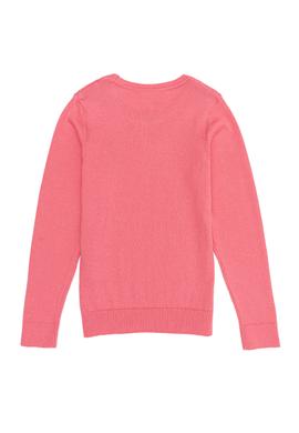 Kız Çocuk Açık Pembe Basic Bisiklet Yaka Kazak - 50257310077