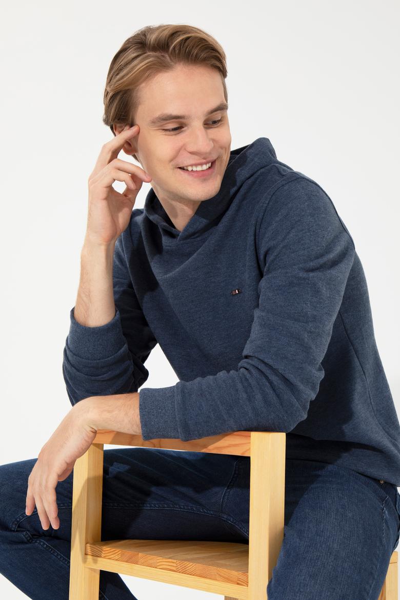 Erkek Koyu İndigo Sweatshirt - 50256831026