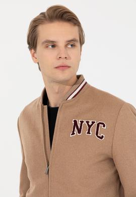 Erkek Camel Kaşe Kaban - 50253287035