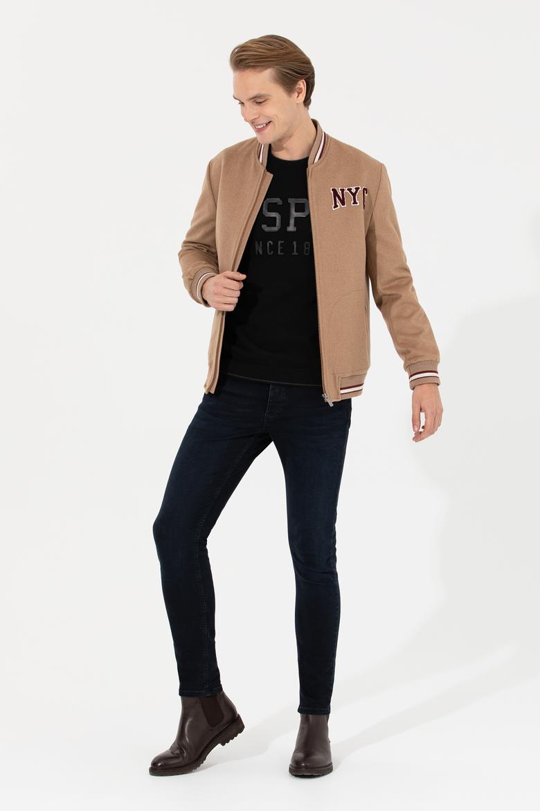 Erkek Camel Kaşe Kaban - 50253287035