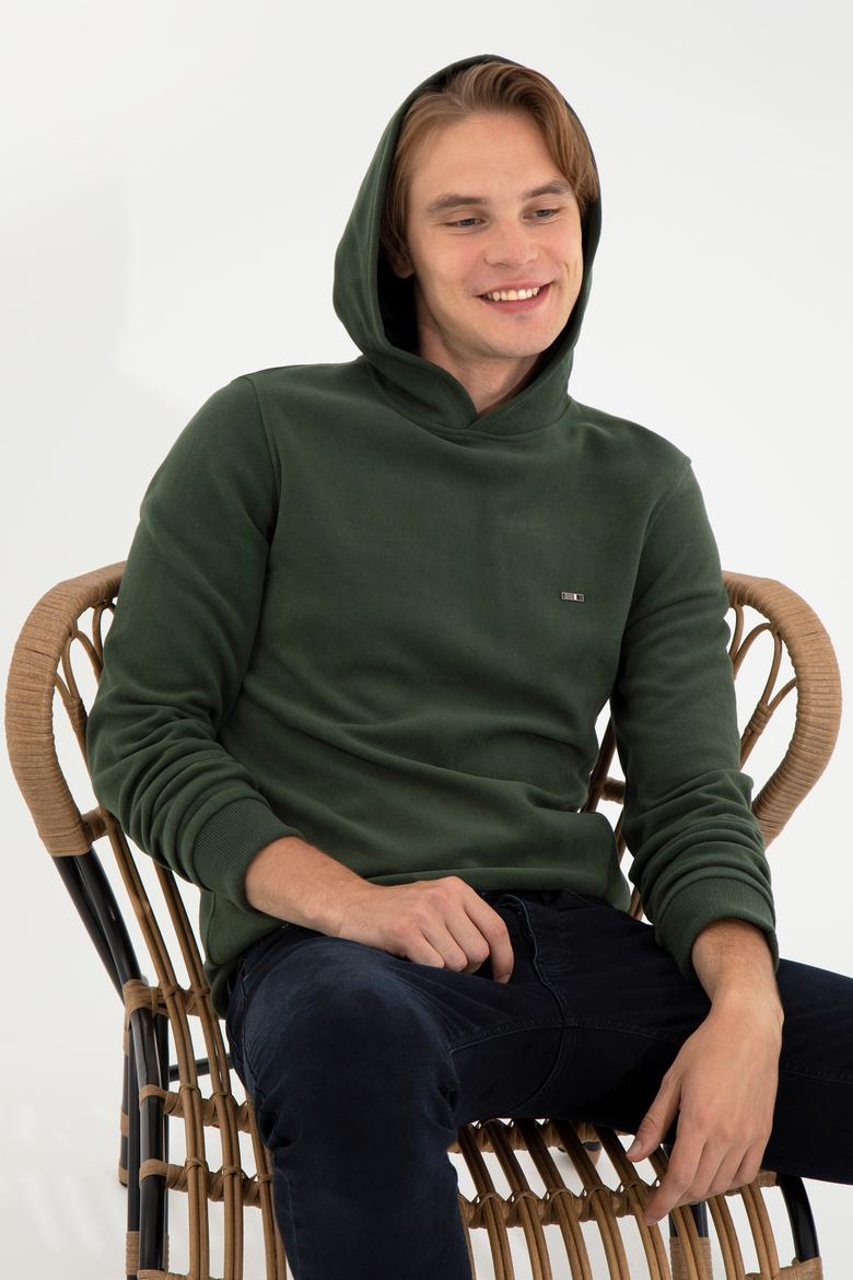 Erkek Açık Haki Sweatshirt - 50256831017