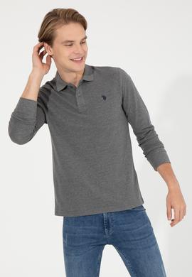 Erkek Antrasit Melanj Basic Sweatshirt - 50253121155