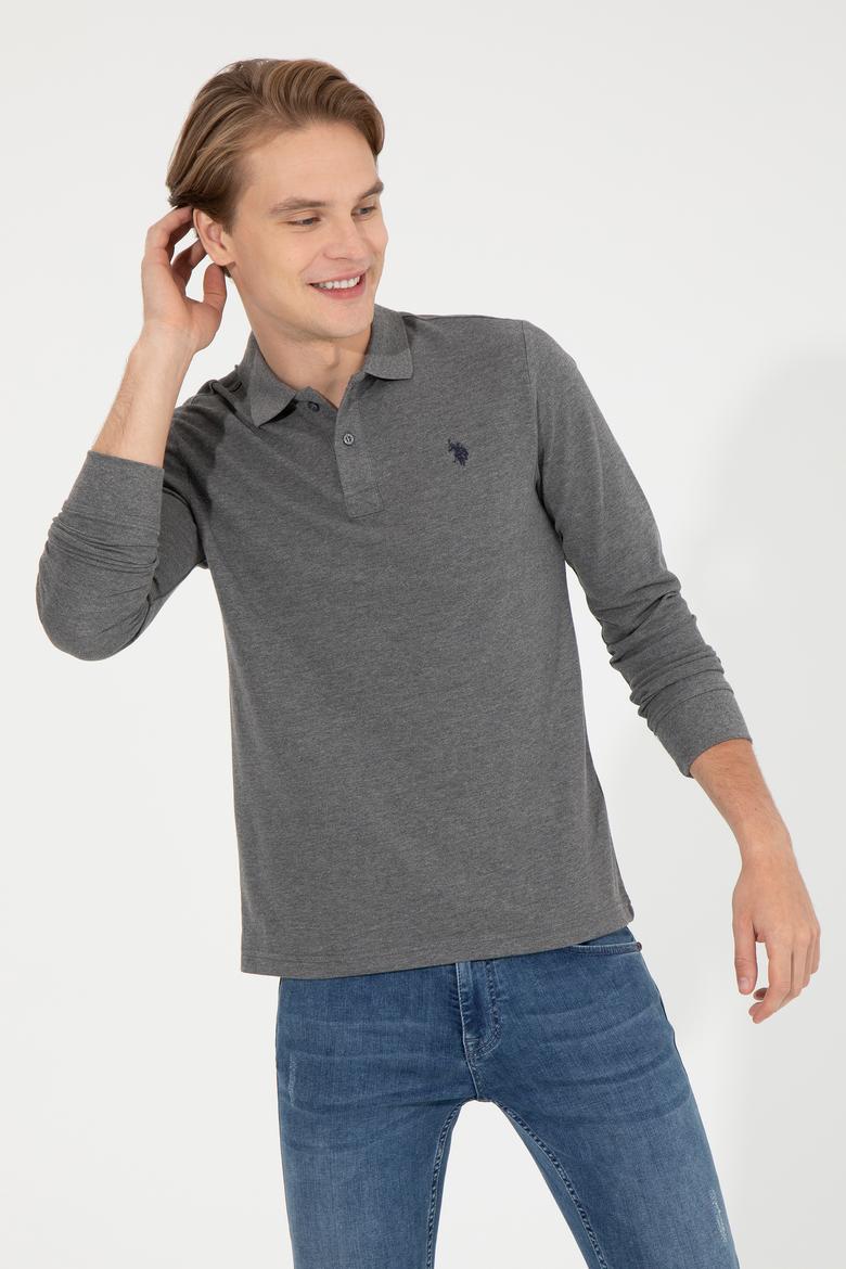 Erkek Antrasit Melanj Basic Sweatshirt - 50253121155