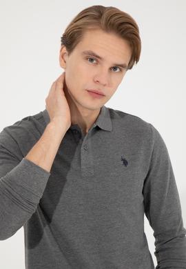 Erkek Antrasit Melanj Basic Sweatshirt - 50253121155