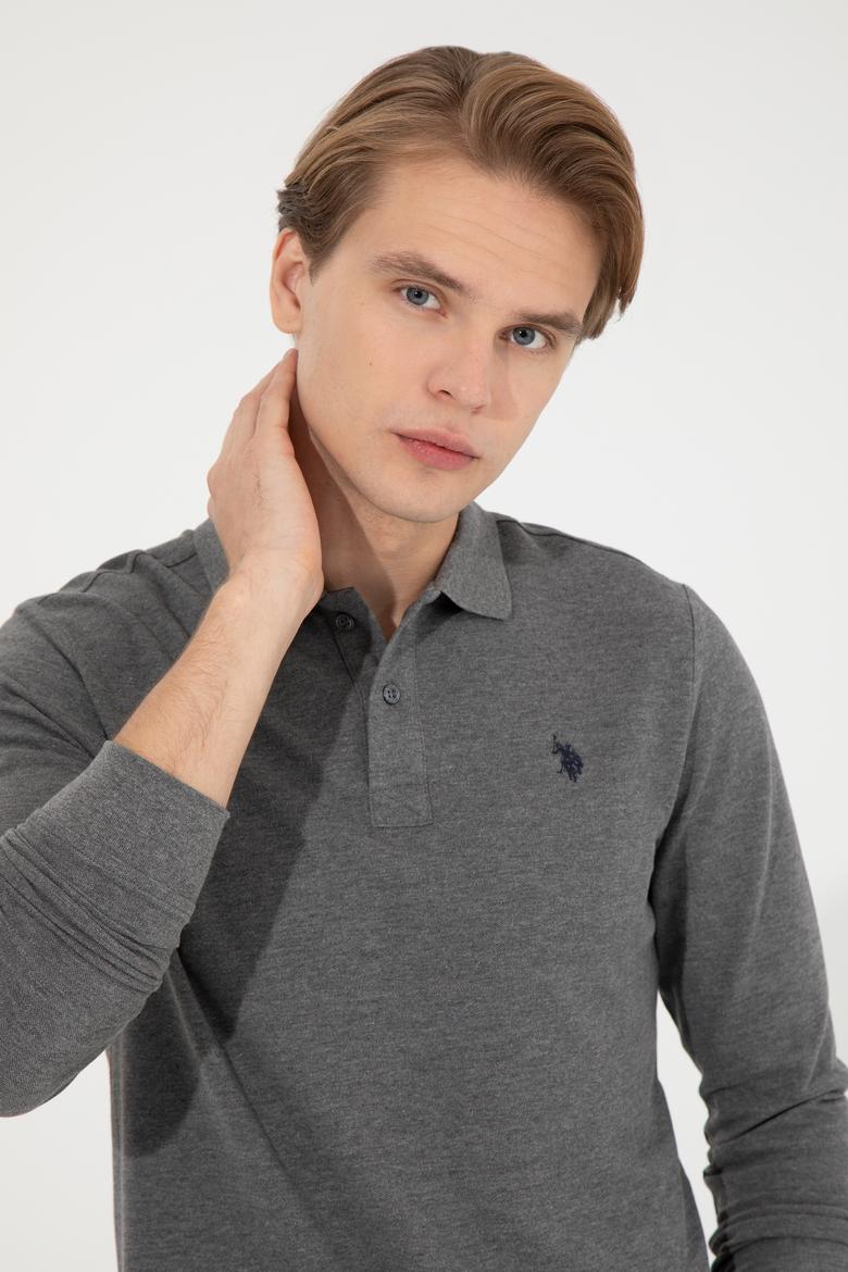 Erkek Antrasit Melanj Basic Sweatshirt - 50253121155