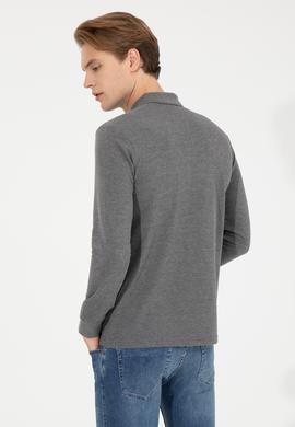 Erkek Antrasit Melanj Basic Sweatshirt - 50253121155
