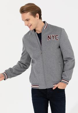 Erkek Antrasit Kaşe Kaban - 50253287015