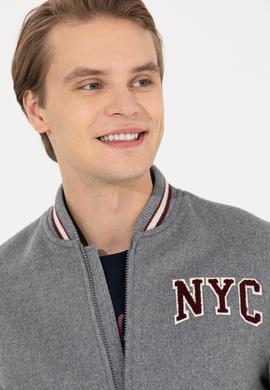 Erkek Antrasit Kaşe Kaban - 50253287015