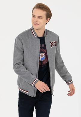 Erkek Antrasit Kaşe Kaban - 50253287015