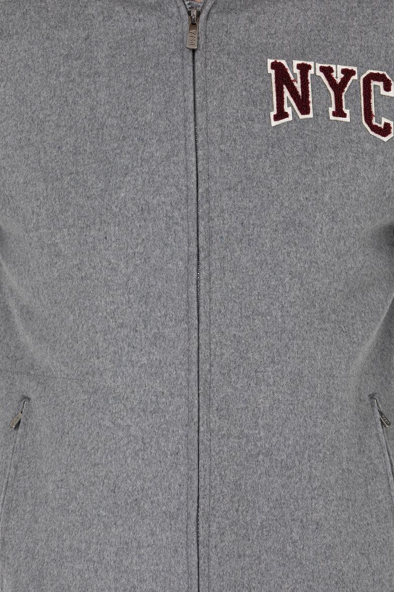 Erkek Antrasit Kaşe Kaban - 50253287015