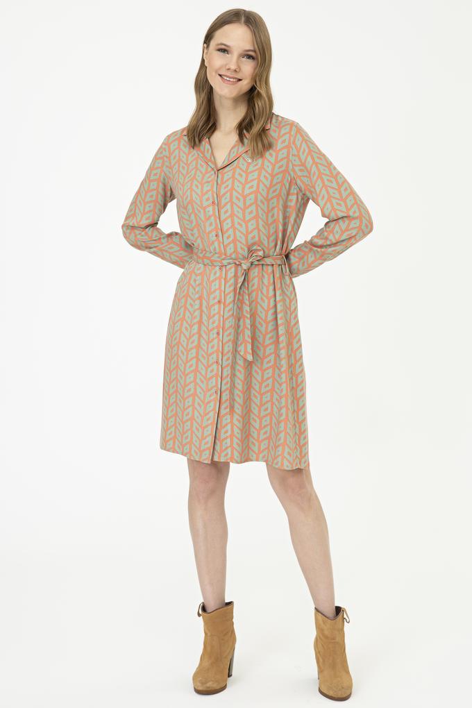 Kadın Kiremit Dokuma Elbise