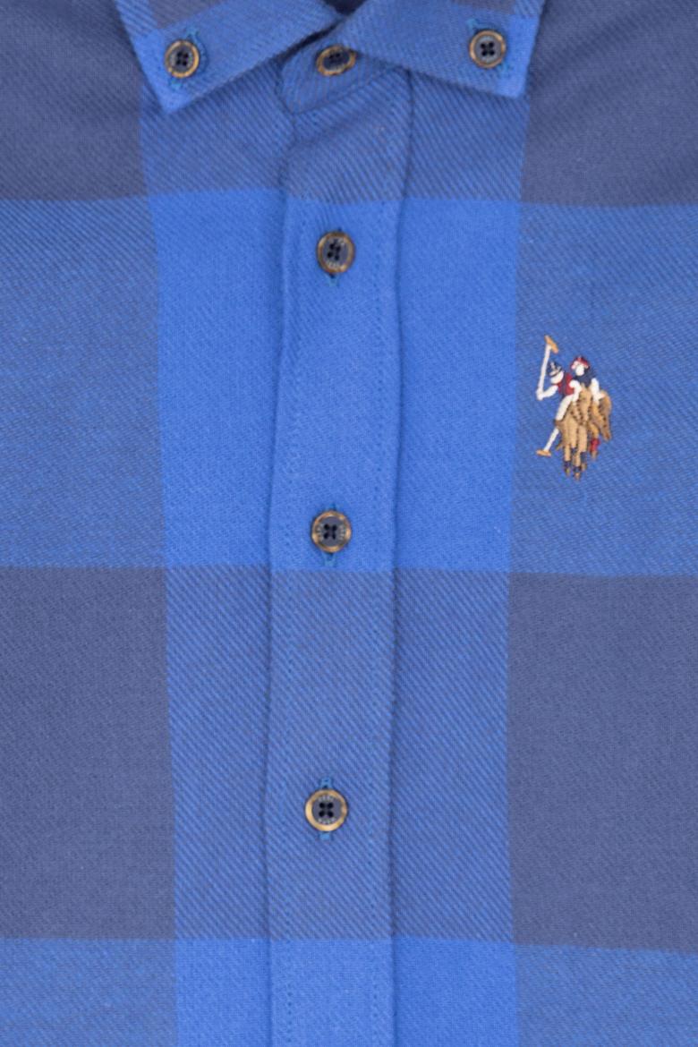 Erkek Çocuk Saks Uzun Kollu Gömlek - 50237806036