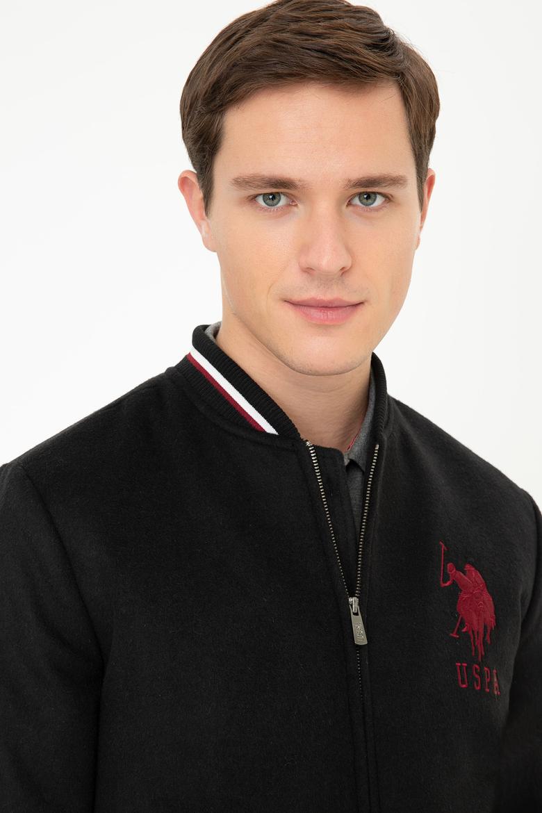 Erkek Siyah Kaşe Kaban - 50238326026