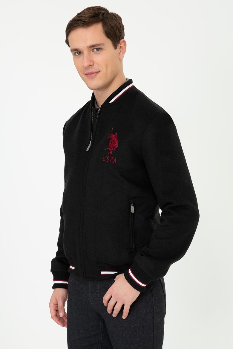 Erkek Siyah Kaşe Kaban - 50238326026