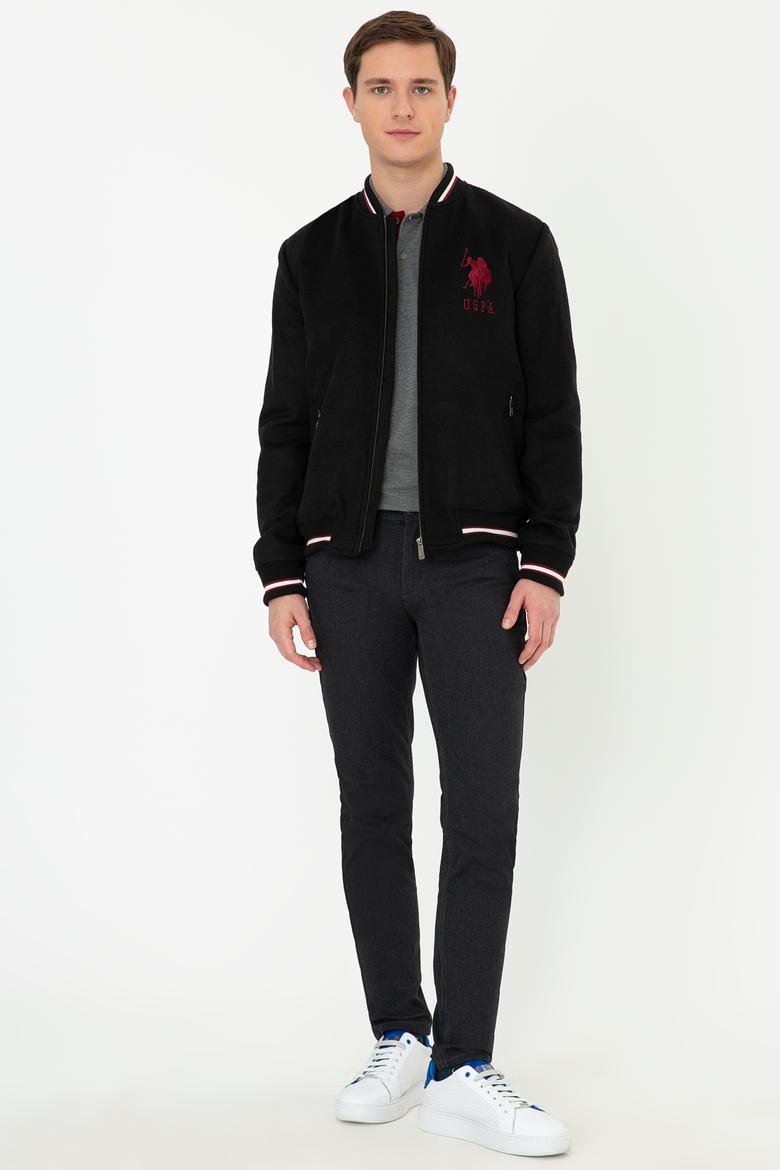 Erkek Siyah Kaşe Kaban - 50238326026