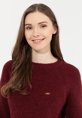 Kadın Bordo Kazak - 50237627030