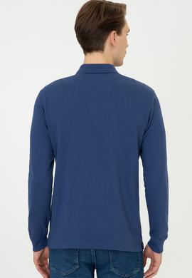 Erkek Koyu İndigo Basic Sweatshirt - 50238250165