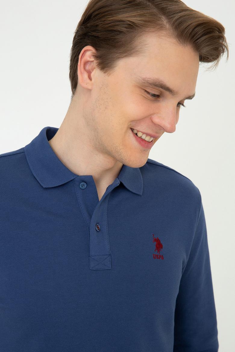 Erkek Koyu İndigo Basic Sweatshirt - 50238250165