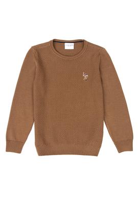 Erkek Çocuk Yeşil Bisiklet Yaka Triko Kazak - 50237149055