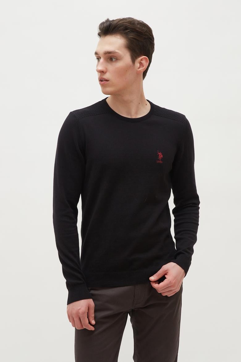 Erkek Siyah Basic Kazak