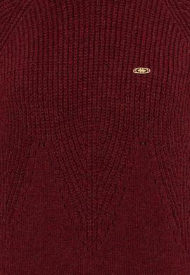 Kadın Bordo Kazak - 50237627030