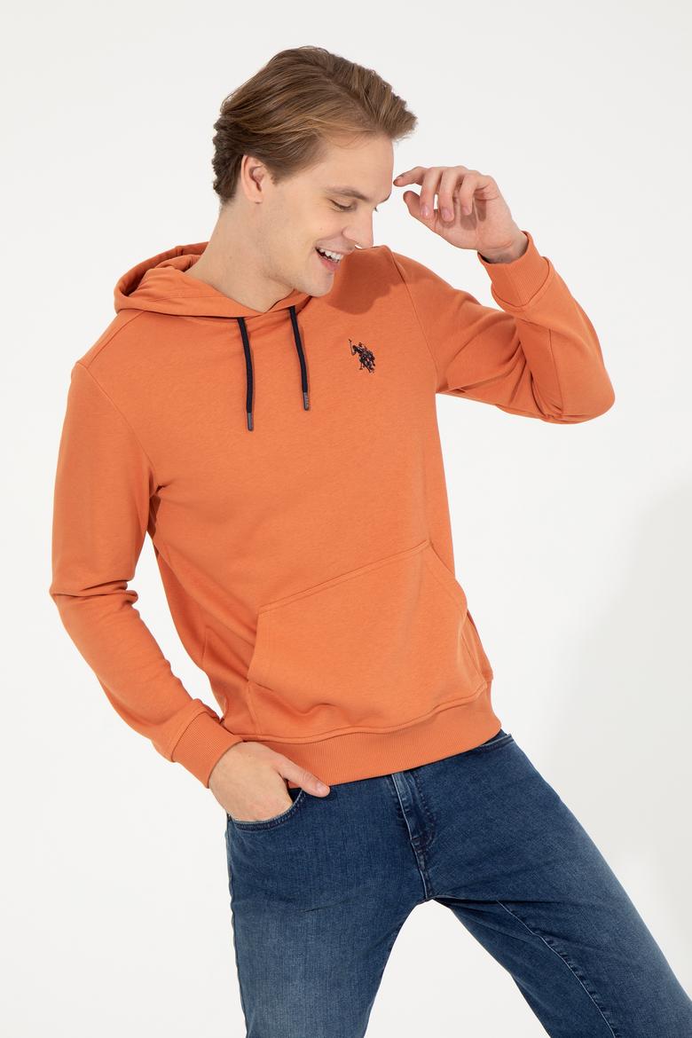 Erkek Kiremit Basic Sweatshirt