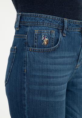 Kadın Koyu Mavi Jean Pantolon - 50238183002