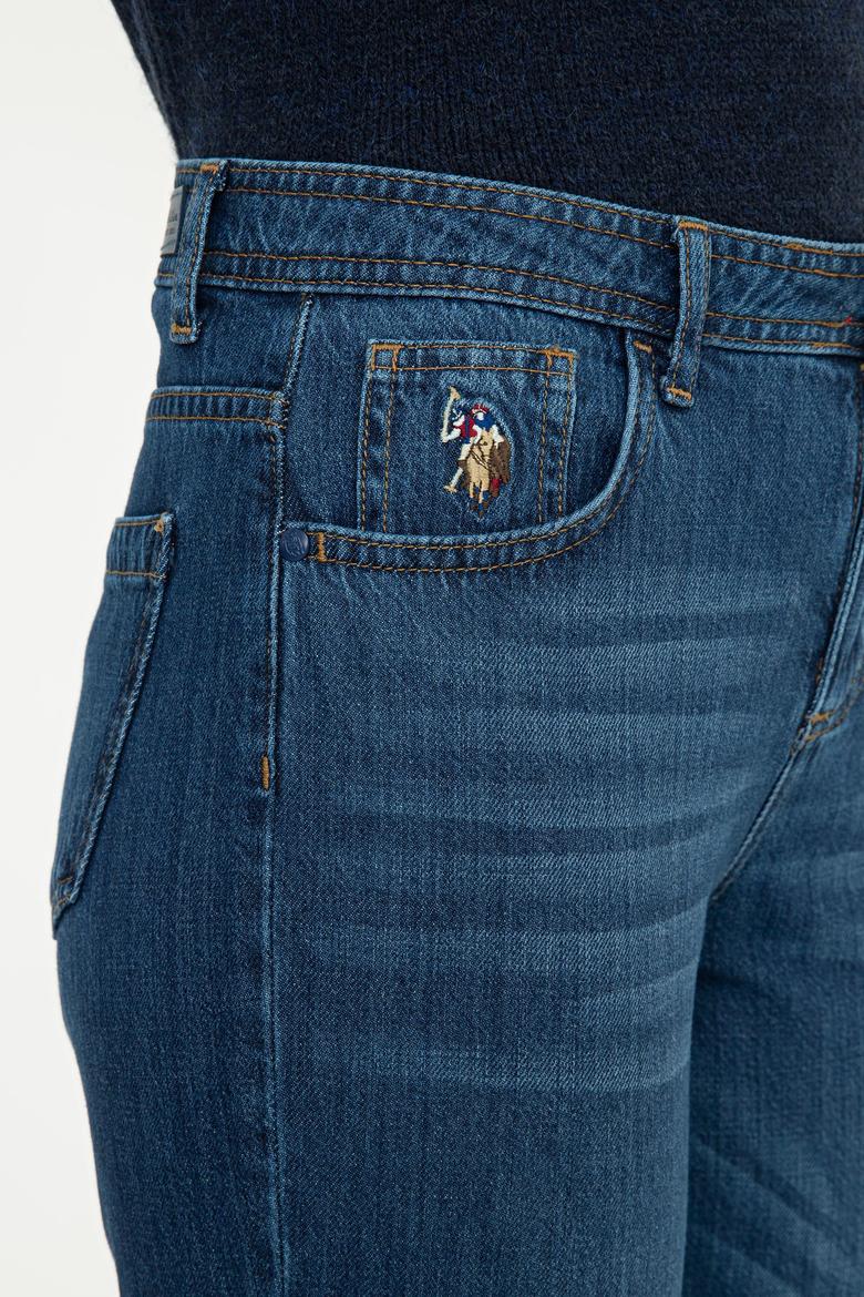 Kadın Koyu Mavi Jean Pantolon - 50238183002